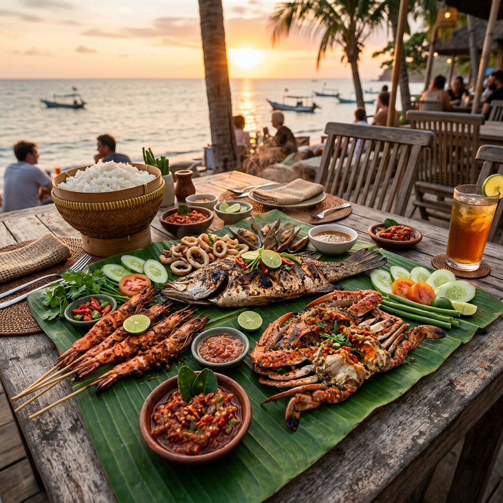 5 Tempat Kuliner Seafood Terbaik di Pantai Timur Pangandaran
